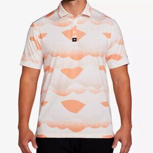Bad Birdie Golden Hour Polo Shirt Mens‎ M Golf Performance Athletic Wicking